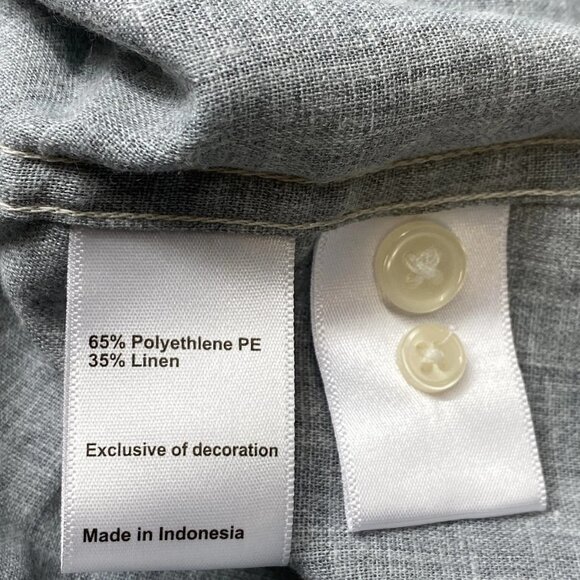 Wills Linen Wrinkle Free Short Sleeve Shirt Men’s M - Picture 8 of 8